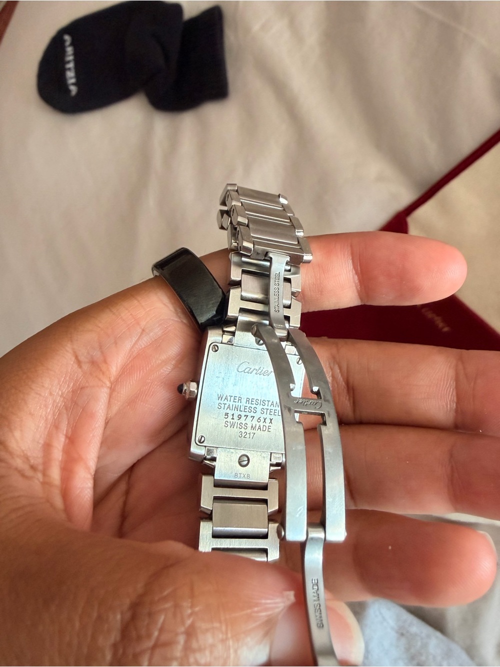 Cartier Steel Small Tank Française - Picture 3 of 6